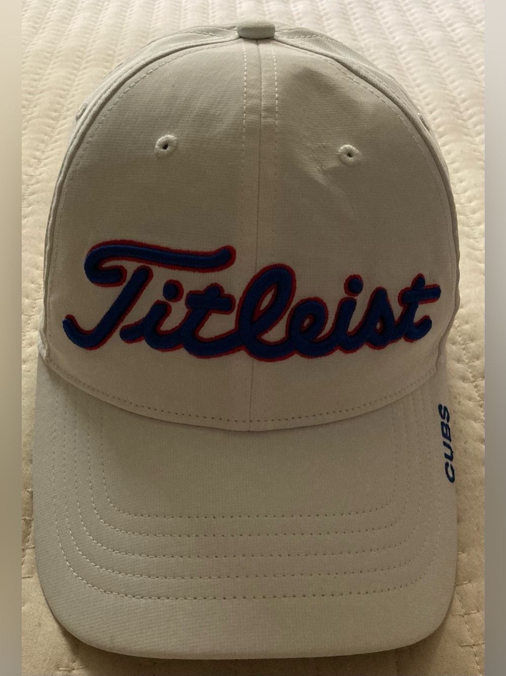 Chicago Cubs Titleist Adjustable Hat White Chi Town Golf MLB Cap